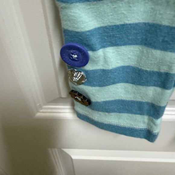 naartjie Girls Outfit Blue Floral Polka Dot Dress Leggings Size 7 Buttons - Picture 9 of 11